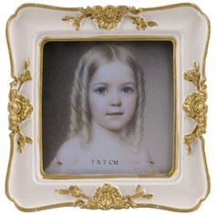 Фоторамка настольная, под старину 11x2x11см, Glasar ГЛАСАР