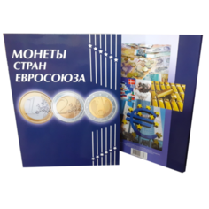 Альбом Albommonet для курсовых монет Евро синий
