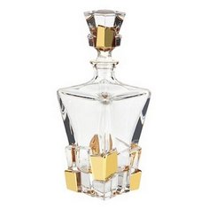 Штоф зол. 0,9 л «Crack» хр Bohemia Jihlava