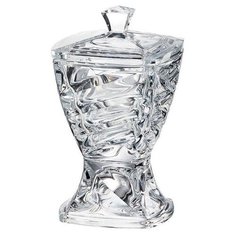 Доза с крышкой н/н 24,5см."Факет" Crystalite Bohemia