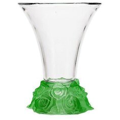 Ваза для цветов 25,5cм "Фрост Розы Зеленый" Crystalite Bohemia