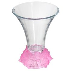 Ваза для цветов 25,5cм "Фрост Розовая" Crystalite Bohemia