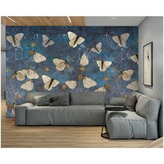 Фотообои флизелиновые Fotooboikin "Мотыльки 3D" 400х270 см