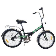 Велосипед складной Stels 20" Pilot 315 чёрный/зелёный LU094928