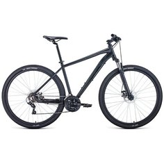 Горный (MTB) велосипед FORWARD Apache 29 2.0 Disc (2021) черный матовый/черный 21" (требует финальной сборки)
