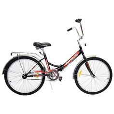 Велосипед складной Stels 24" Pilot 715 чёрный/красный LU094932