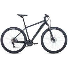 Горный (MTB) велосипед FORWARD Apache 29 3.0 Disc (2021) черный матовый/черный 17" (требует финальной сборки)