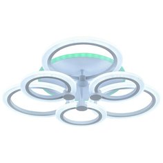 Светодиодная люстра 8076/3+3 WHT 108W+8W RGB Profit Light