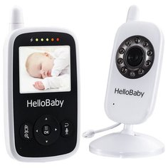 Видеоняня Hello Baby HB24 белый/черный