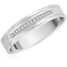 Бронницкий Ювелир Кольцо из белого золота 01К1018, размер 16.5