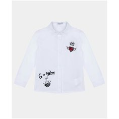 Рубашка Gulliver Baby, размер 92, белый