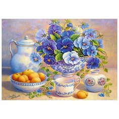 Пазлы 1000 деталей"Букет фиалок" Trefl