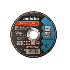 Диск Metabo Novorapid 125x1.0 A46T Inox Отрезной для стали 6