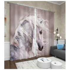 Фотошторы Безмятежность 145х260см-2шт, габардин, пэ 100% 5134317 Сирень