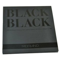 Альбом для графики Fabriano BlackBlack 20 х 20 см, 300 г/м², 20 л.