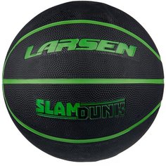 Баскетбольный мяч Larsen Slam Dunk, р. 7 черный/зеленый