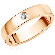 Бронницкий Ювелир Кольцо из красного золота 03К1316, размер 18