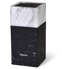 Подставка для хранения ножей Fissman 11x11x23 см, цвет мрамор, пластик (2878)