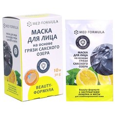 Маска для лица на основе грязи Сакского озера для комбинированной кожи "Beauty-формула" 30г Дом Природы