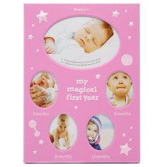 Фоторамка Fotografia для 5 фото 1/9х13+4/5х6 см, детская, розовая FFM-531/5