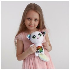 Мягкая игрушка с пайетками "Кошечка Шанти" Milo Toys