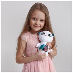 Мягкая игрушка с пайетками "Мишутка Боня" Milo Toys