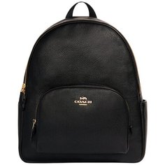 Сумка-рюкзак Coach, натуральная кожа, черный