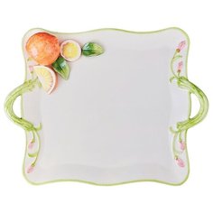 Поднос с цветами с ручками, серия апельсины Annaluma