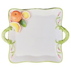 Поднос с цветами с ручками малый, серия апельсины Annaluma