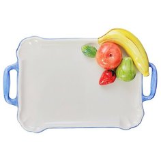 Поднос средний с ручками, серия фрукты Annaluma