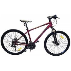 Велосипед Горный Stels Navigator 590 MD 26" K010 2021 (16, Бордовый/салатовый)