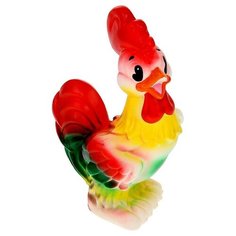 Игрушка для ванной Кудесники Петя-петушок (СИ-126) красный/желтый