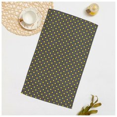 Полотенце вафельное Горошек 069 35х62 см, серый, хлопок 100%, 150г/м2 5141133 Belezza