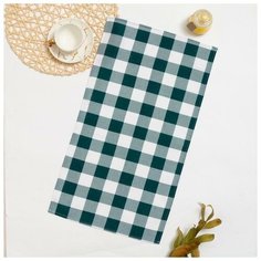 Полотенце рогожка Vita 069 40х70 см, темно-зеленый, хлопок 100%, 180г/м2 5141135 Belezza