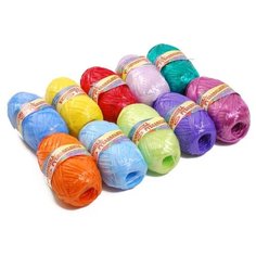 Пряжа Хозяюшка-рукодельница Для души и душа, №41 ассорти, 50 г, 200 м, 10 шт