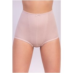 Lauma Трусы Simple Cotton слипы высокой посадки, размер 38, серебристый пион