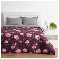 Покрывало евро Экономь и Я "Цветы" 200*210±5см, 100% полиэстер, 190гр/м2 5457588