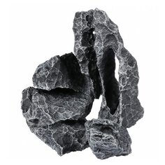 AQUA DELLA Декорация для аквариума "Камень Магма", серый, 26.5x17.5x19см (Бельгия)!