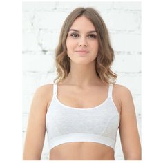 Топ HUNNY mammy, размер 48, серый/белый