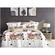 Постельное белье Sleeping Place Евро поплин 100% хлопок пододеяльник 200х220,простыня 220х240,наволочки 50*70 (2 шт.) 319П-200-50