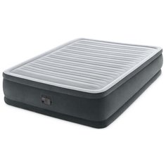 Кровать надувная Comfort-Plush Queen, 152 х 203 х 46 см, с встроенным насосом 220V, 64414 INTEX