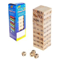 Игра "Разбери поленницу" с цифрами и кубиками Сима ленд