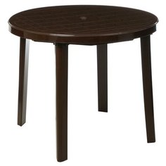 Стол круглый, 900 х 900 х 750 мм, цвет коричневый Сима ленд