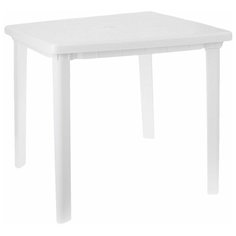 Стол квадратный, размер 80 х 80 х 74 см, цвет белый Сима ленд