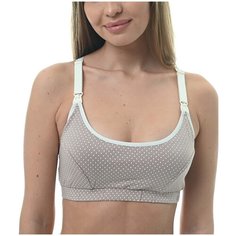 Топ HUNNY mammy 22002 (горошек) бежевый/белый