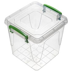 Контейнер ElfPlast Fresh Box квадратный, прозрачный, 3.7 л