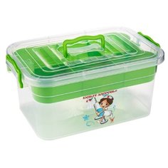 Контейнер с вкладышем Ар-Пласт Аптечка, зеленый, 9 л