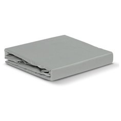 Простыня TKANO Essential, сатин, 180 х 270 см, светло-серый