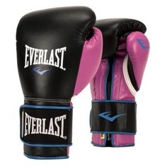 Боксерские перчатки Everlast Powerlock PU black/pink 10 oz