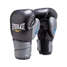 Боксерские перчатки Everlast Protex2 GEL PU черный/серый 10 oz
